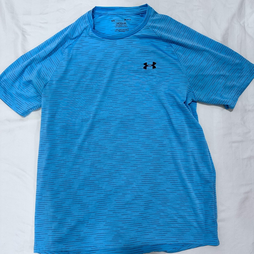 Under Armour Men's Light Blue Athletic Tee